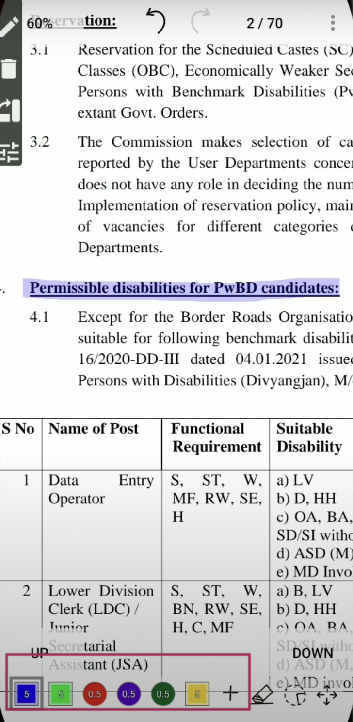 PDF auf Android markieren