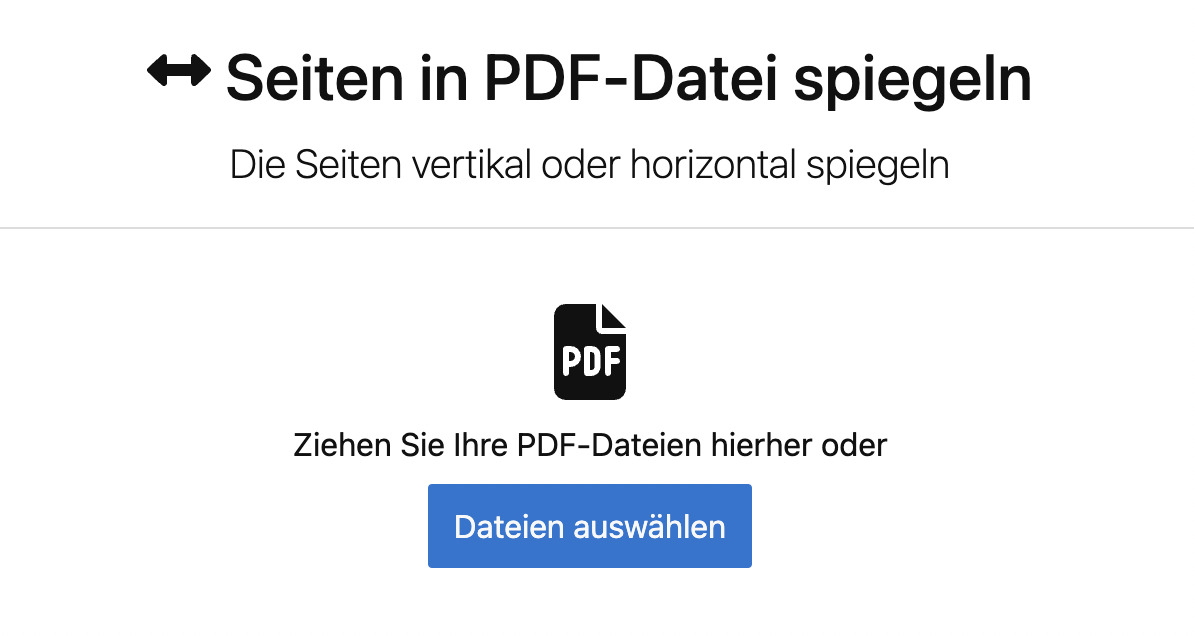 PDF-Datei hochladen