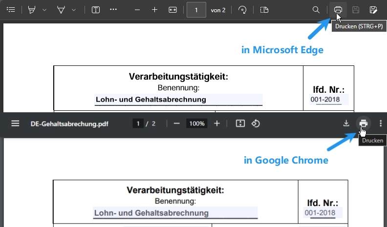PDF glätten: als PDF drucken und neu speichern