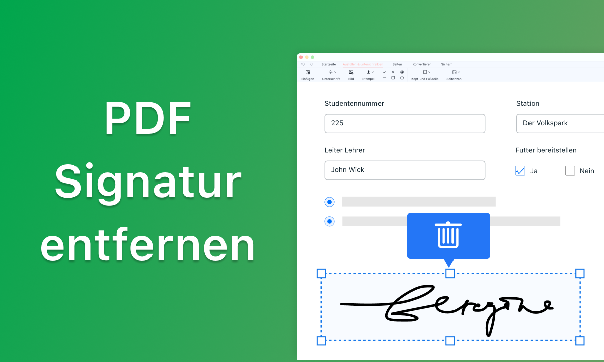 pdf unterschrift entfernen