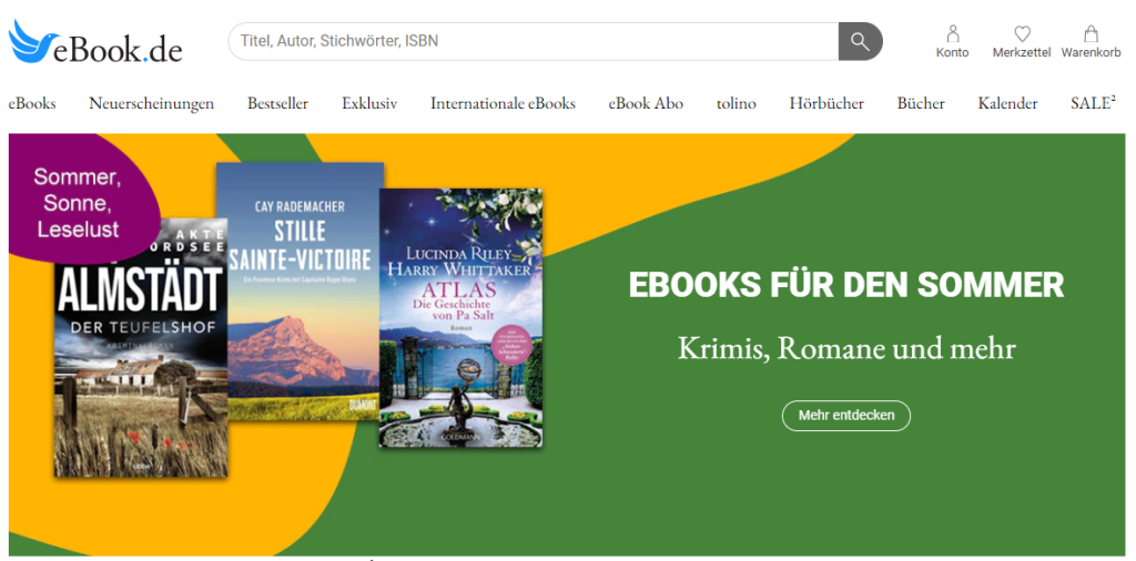 ebook.de - deutsche ebooks herunterladen