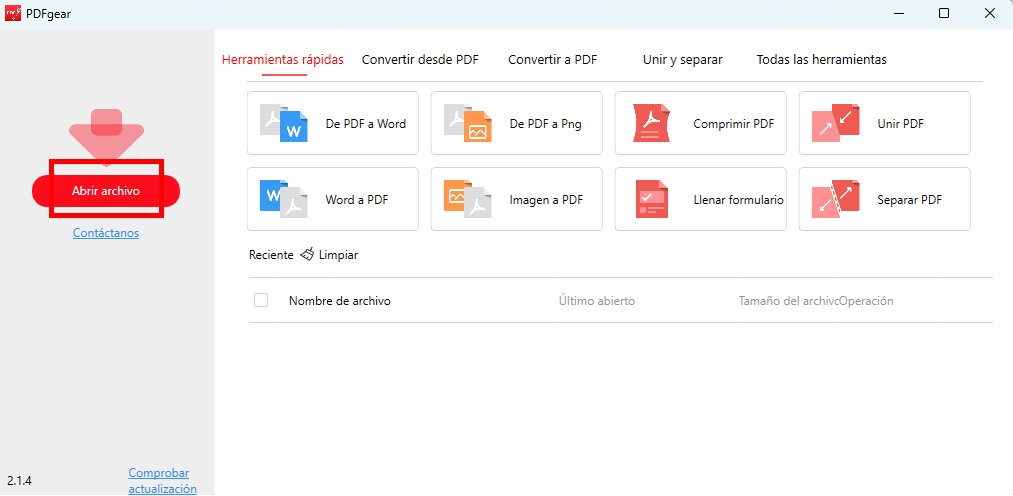 Abrir un Archivo PDF