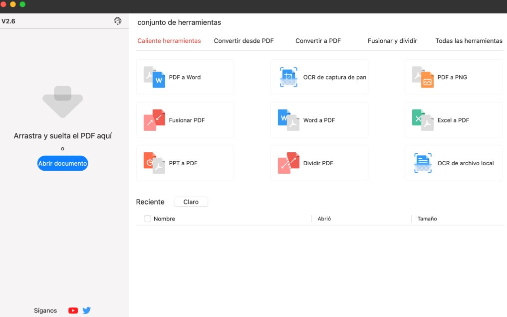 Abrir PDF documento en Mac