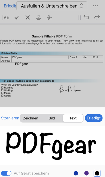 Firmar en PDF Rellenado