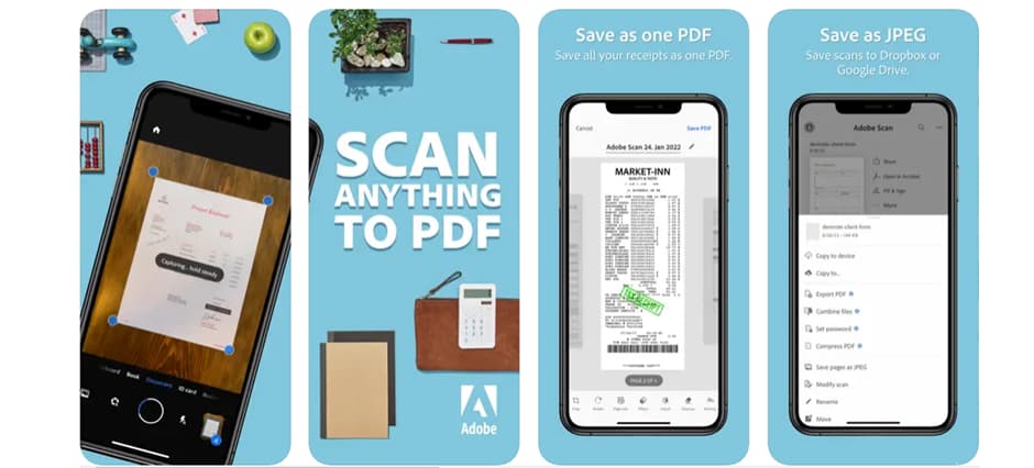 Aplicación Escáner PDF Adobe Scan
