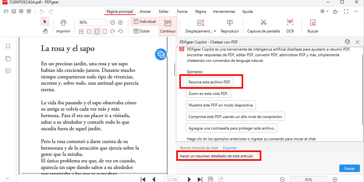 Obtén el Resumen del Artículo del Chatbot de PDFgear
