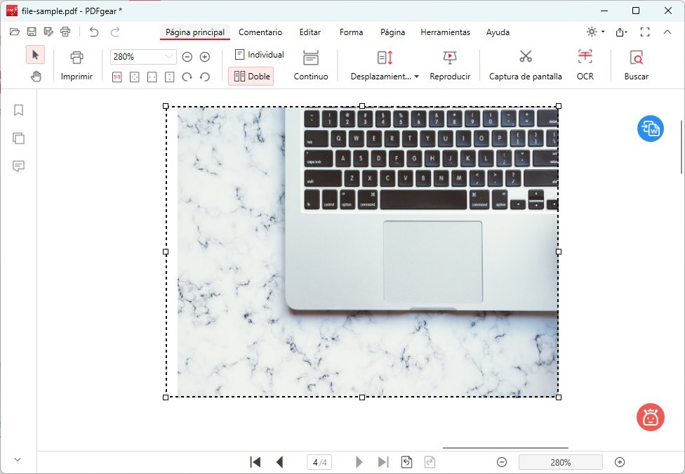 Ajustar el tamaño de la imagen