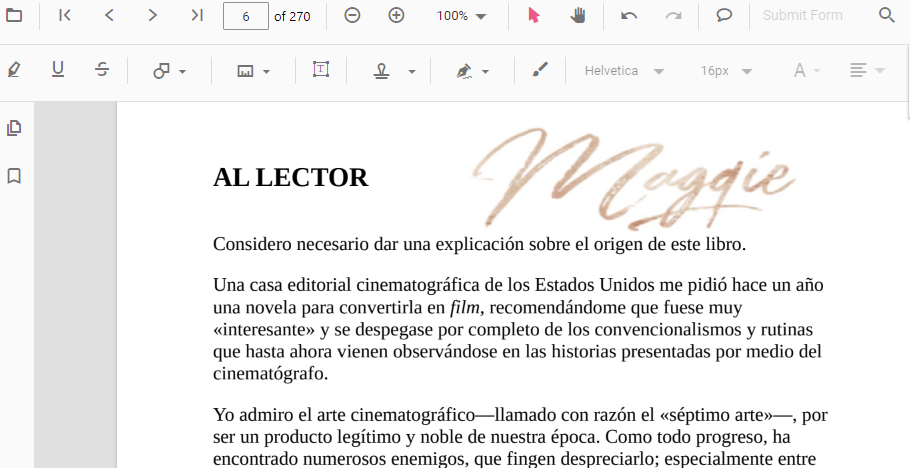 Ajustar la Firma