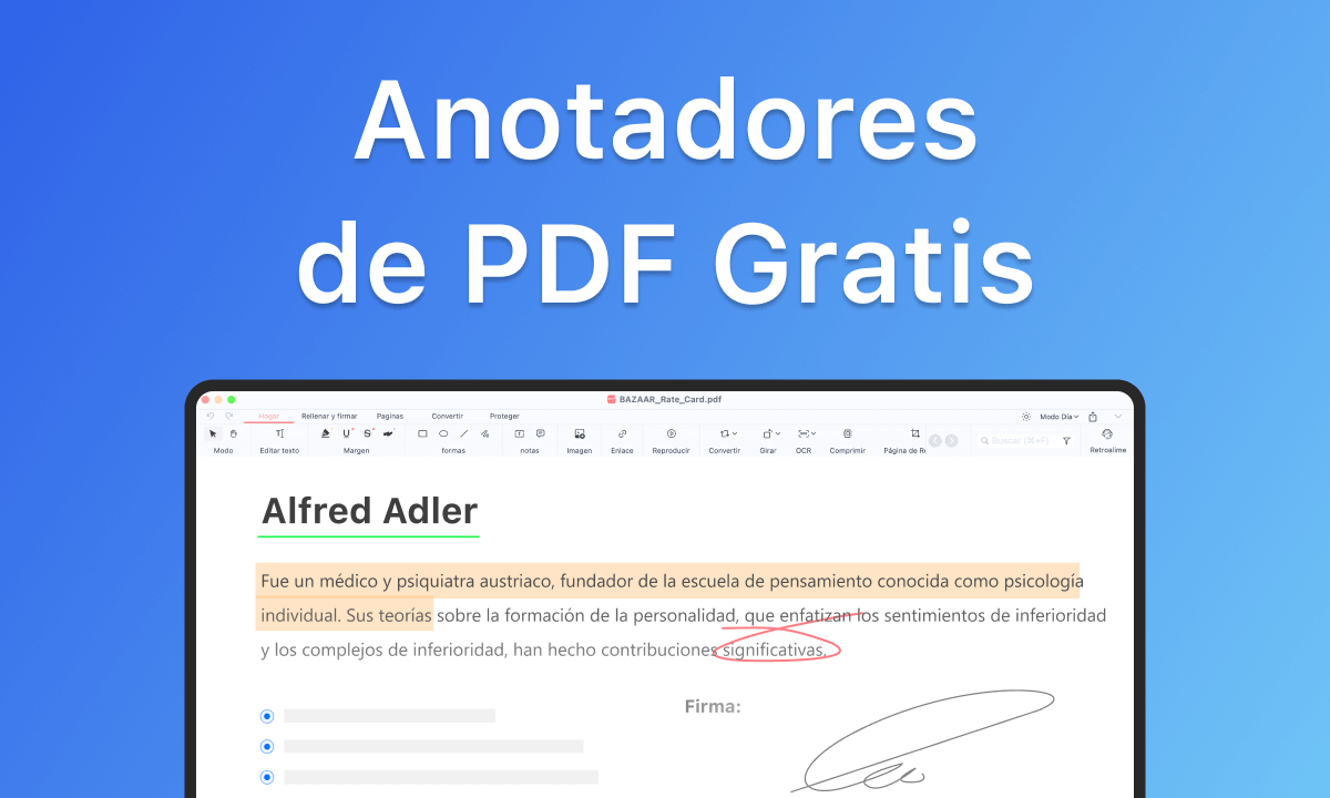 Mejores anotadores de PDF para Windows y Mac