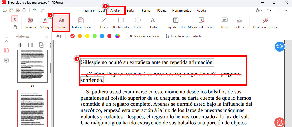 Annotar PDFs vía PDFgear