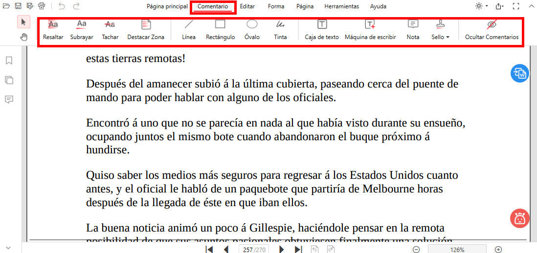 Ir a la Caja de Herramientas de Anotación