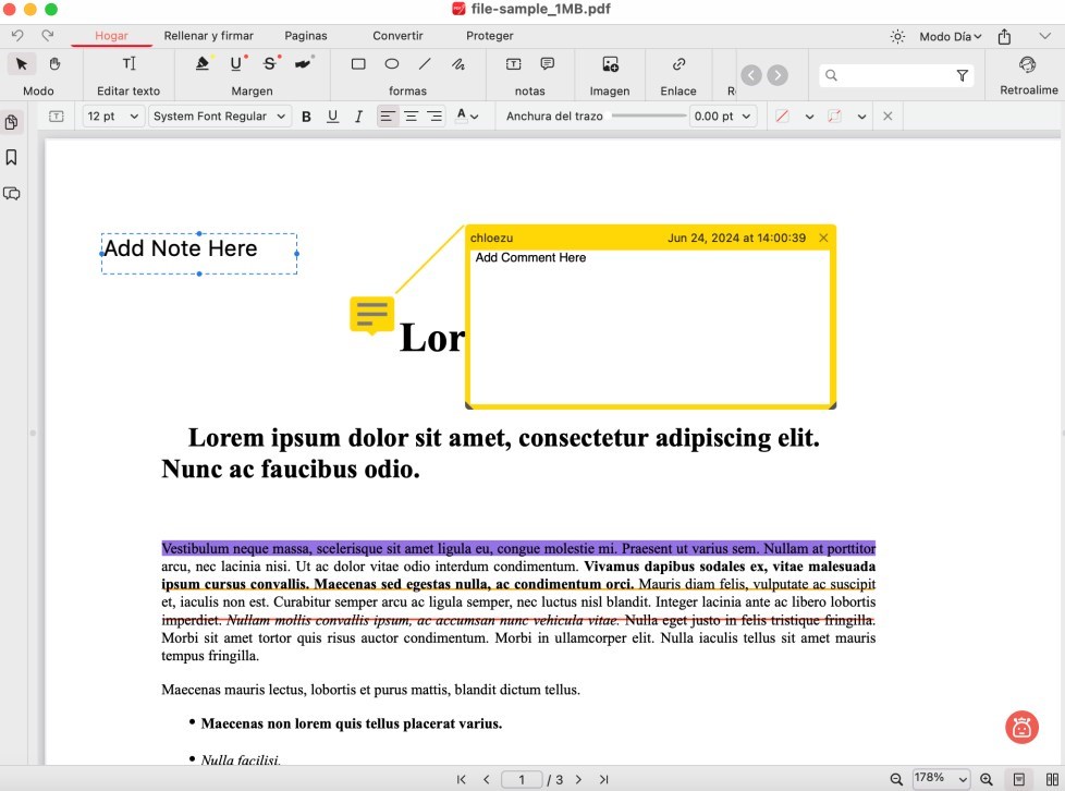 Anotar un PDF en Mac