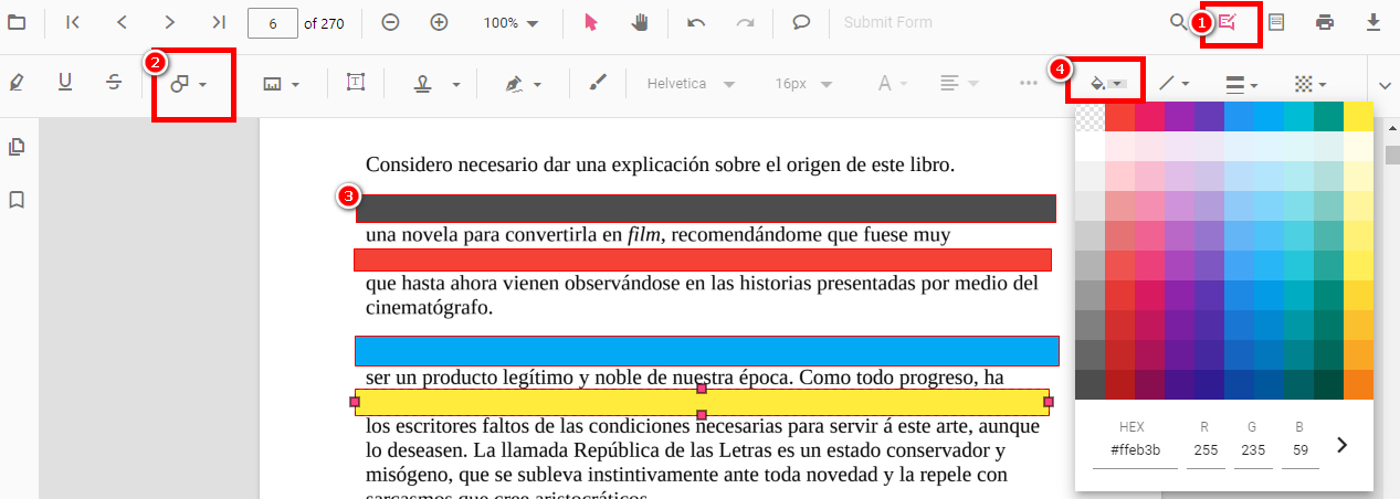 Oscurecer PDF en Línea