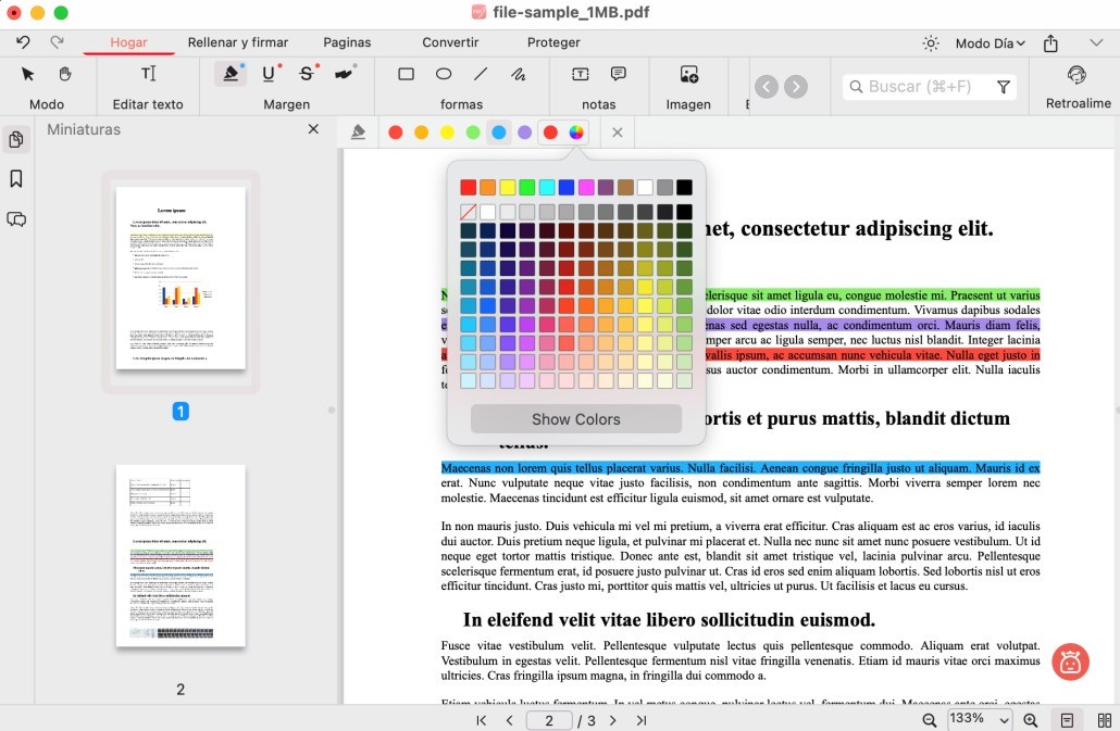 Cambiar el Color del Resaltado de Texto en Mac