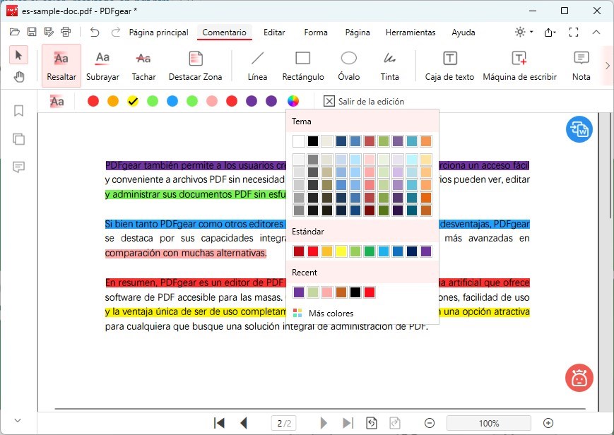 Cambiar el Color del Resaltado