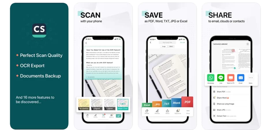 Aplicación de Escáner PDF CamScanner