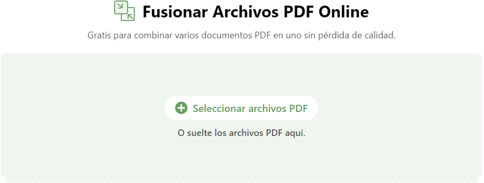 Combinar PDF en PDFgear