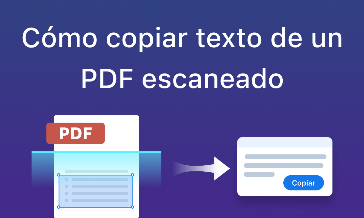 Cómo copiar texto de un PDF escaneado