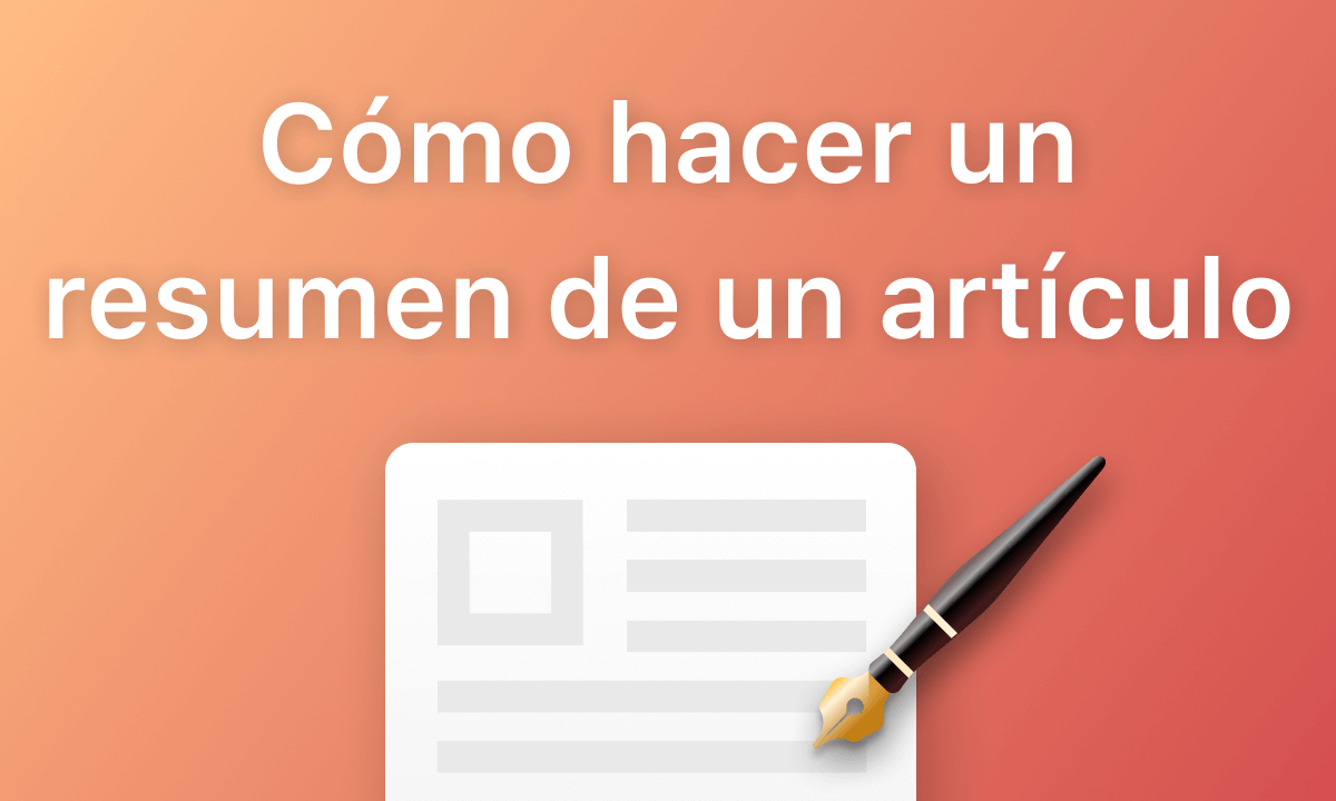 Cómo resumir un artículo