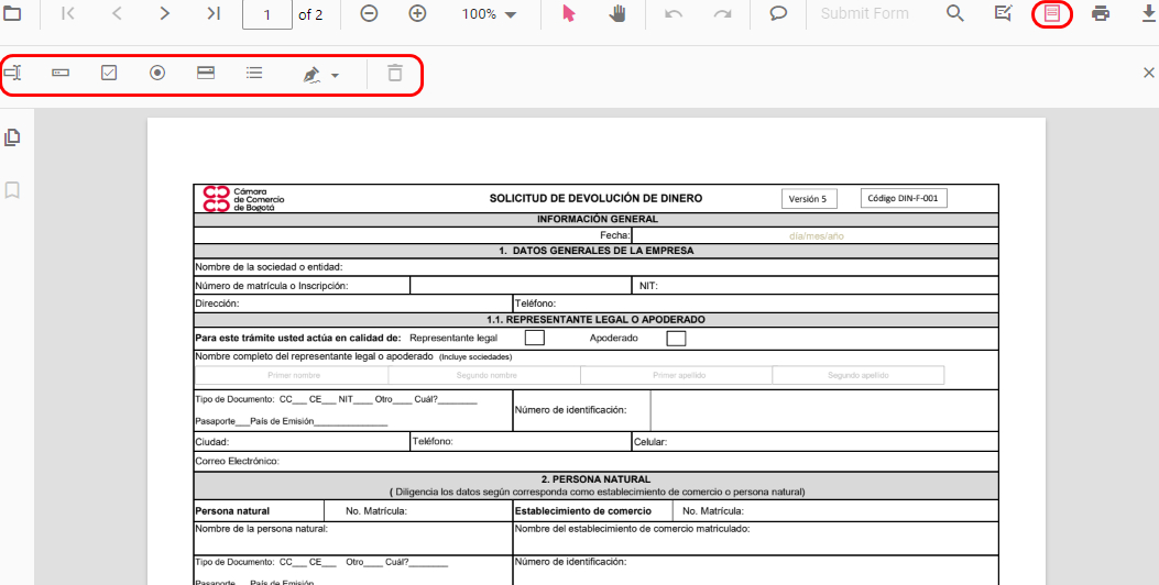 Completar el Formulario