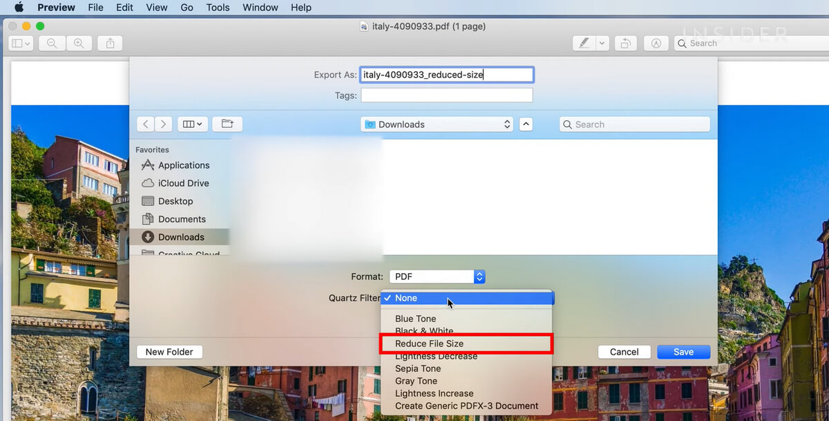 Comprimir PDF Usando el Filtro Quartz