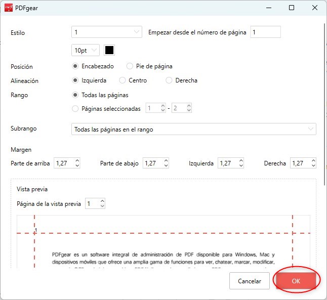 Configurar los Parámetros y Estilos