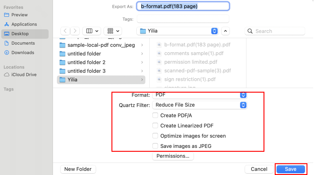 Reducir tamaño de PDF con Preview
