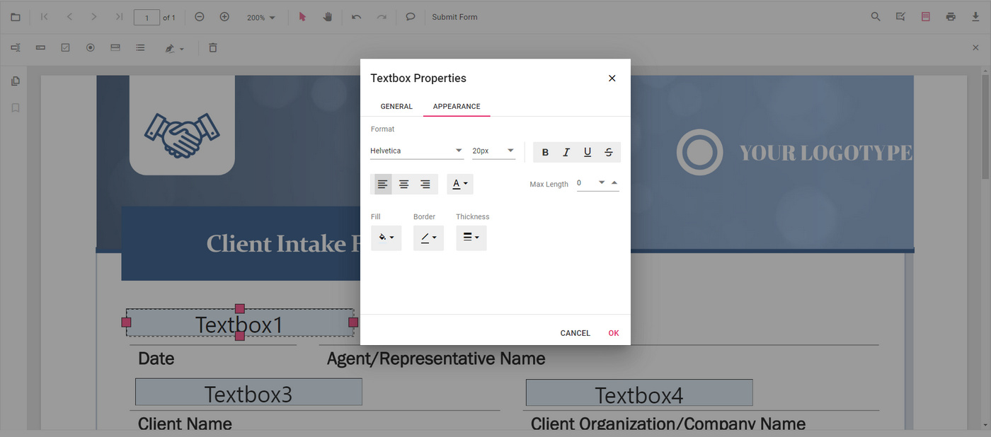 Personalizar propiedades