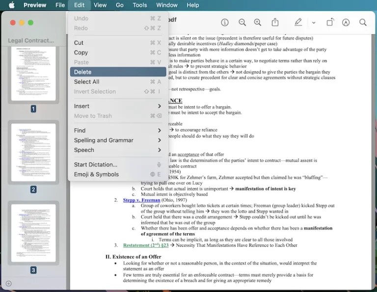 Eliminar Páginas de un PDF con Vista Previa de Mac