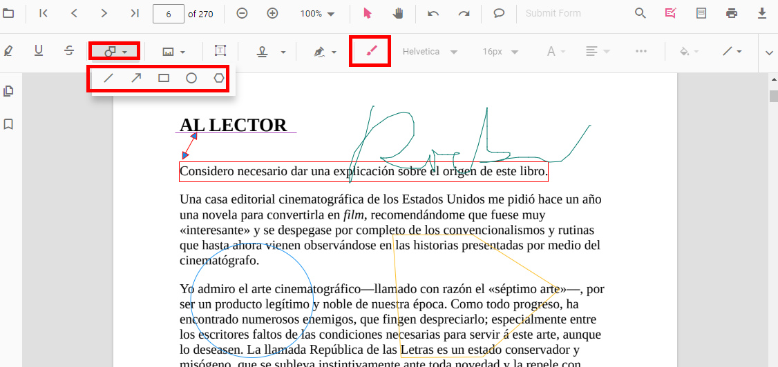 Dibuja en PDF con PDFgear