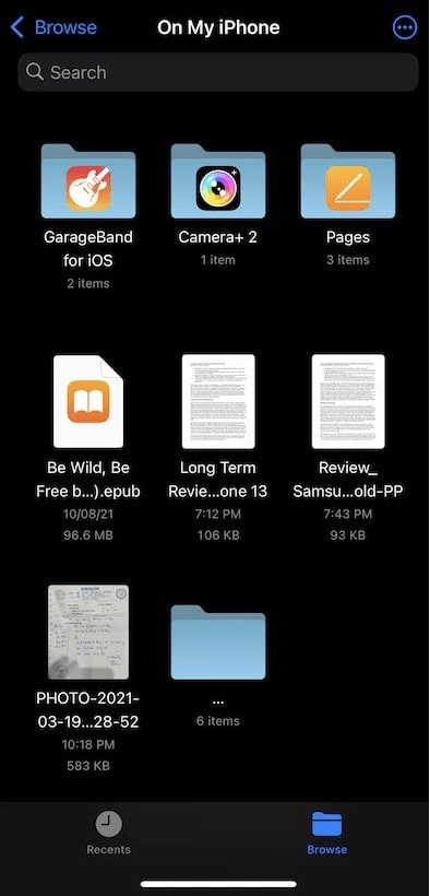 Abrir PDF en carpeta