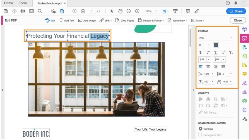 Editar texto en PDF con Adobe Acrobat