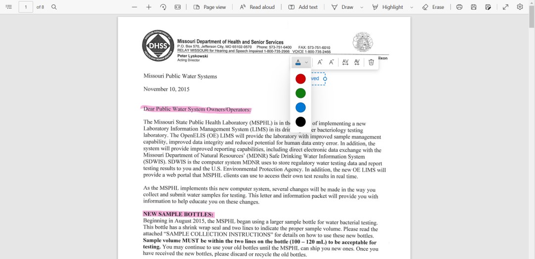 Editar el PDF en Microsoft Edge