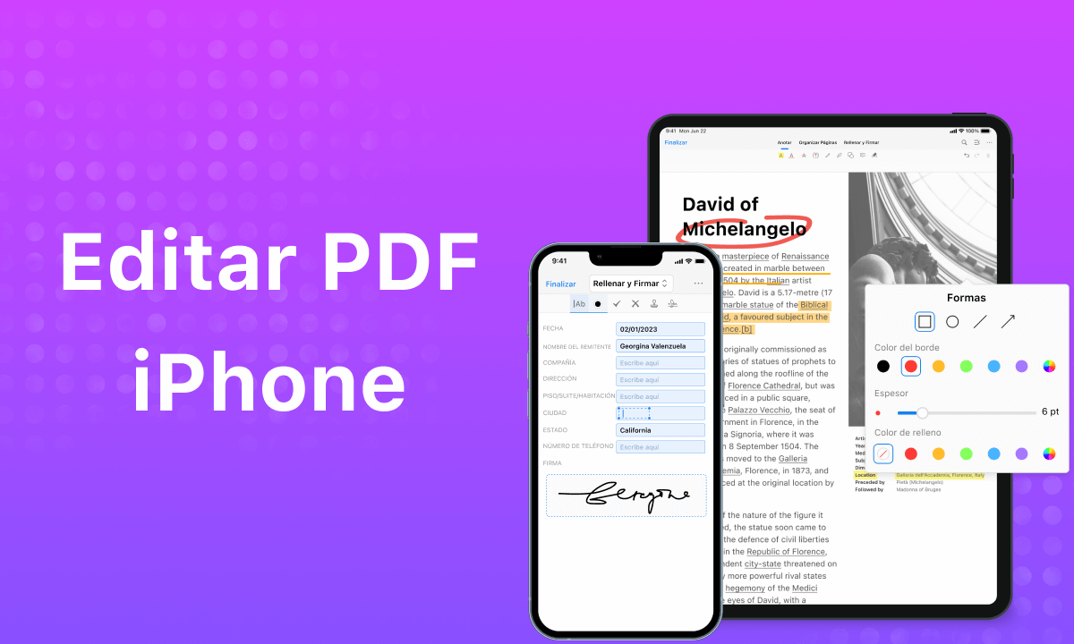 Editar PDF en iPhone y iPad