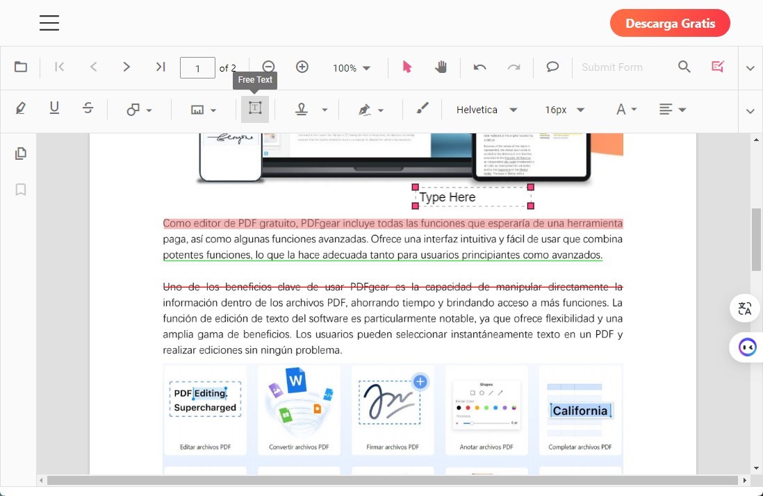 Editar un PDF en línea