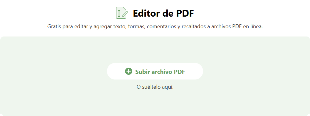 Seleccionar archivo PDF