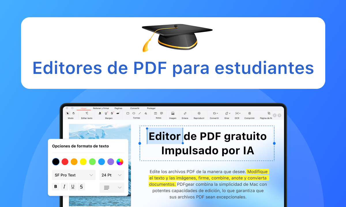 Editores de PDF para estudiantes