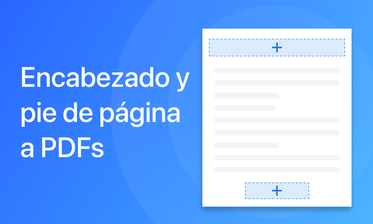 Encabezado y pie de página a PDFs 