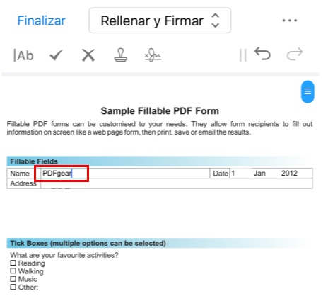Escribir para Rellenar