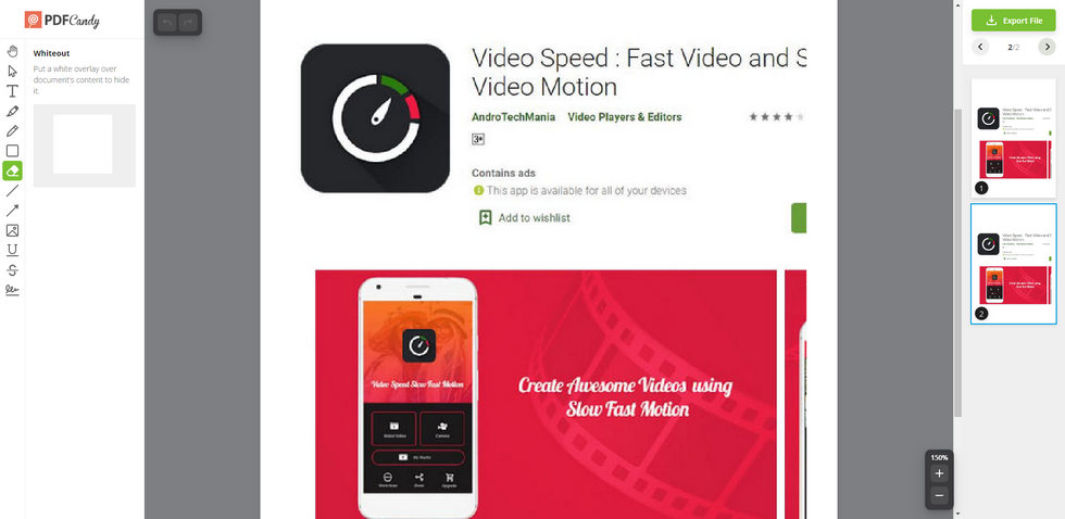 Editor de PDF Gratuito para Windows PDF Candy