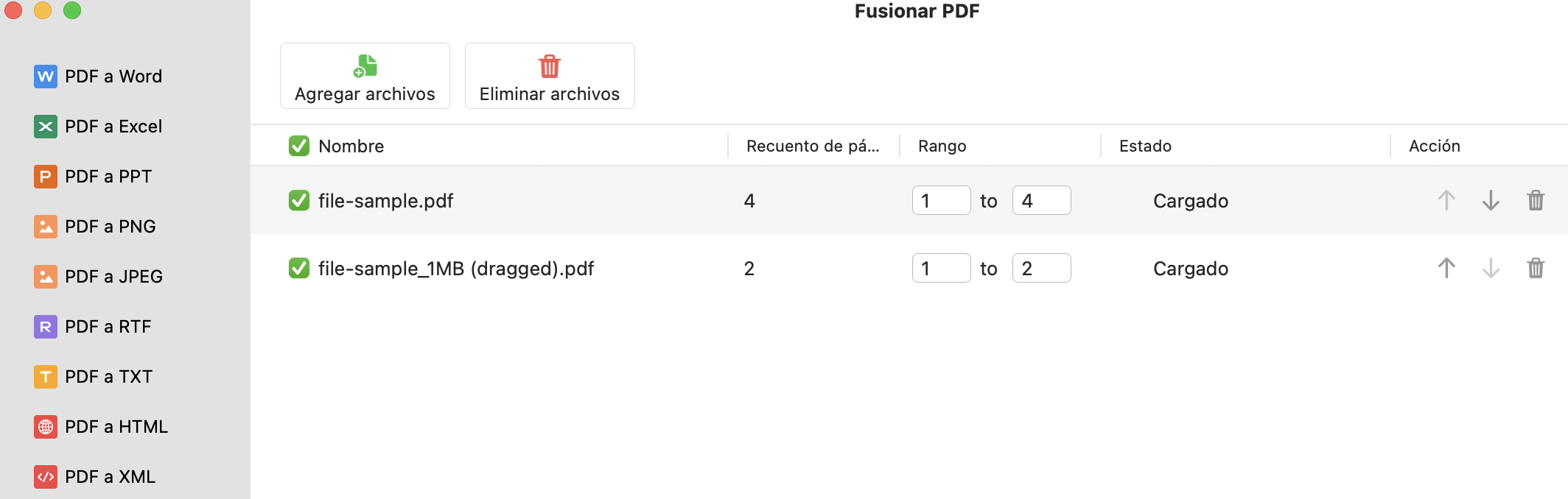 Combinar Archivos PDF