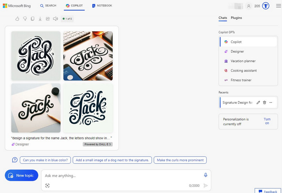 Crear Firmas en Microsoft Copilot