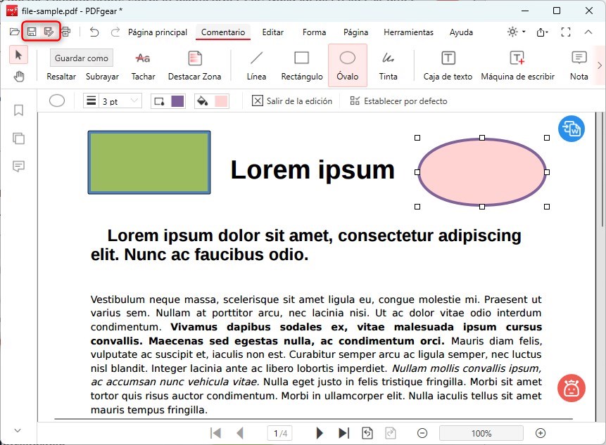Guardar el Archivo PDF Editado