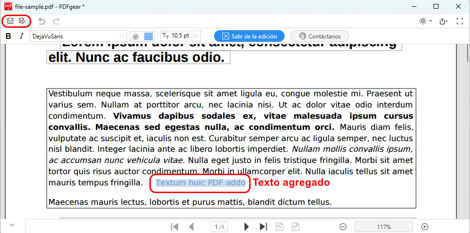 Guardar el PDF Descargado