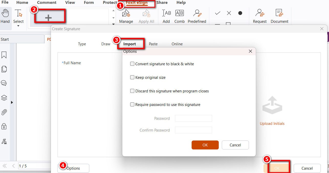 Importar Imagen de Firma con Foxit Reader