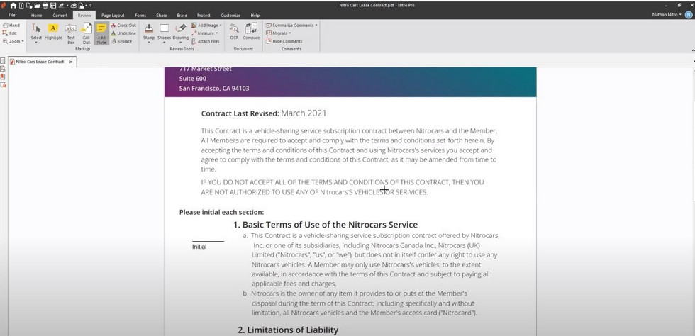 Anotador PDF Nitro Pro