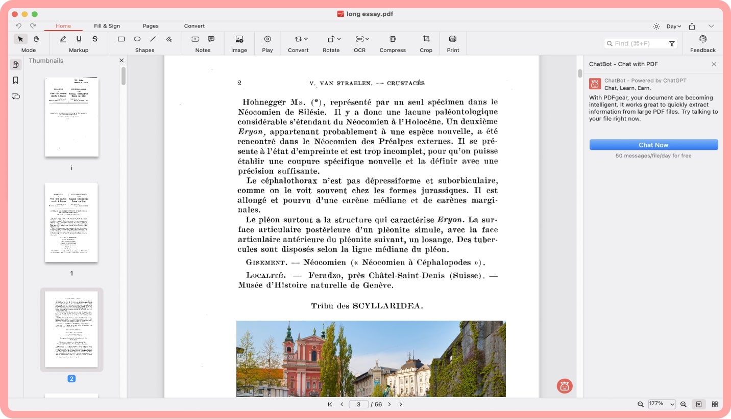 Herramienta Analizadora de PDF con IA de PDFgear