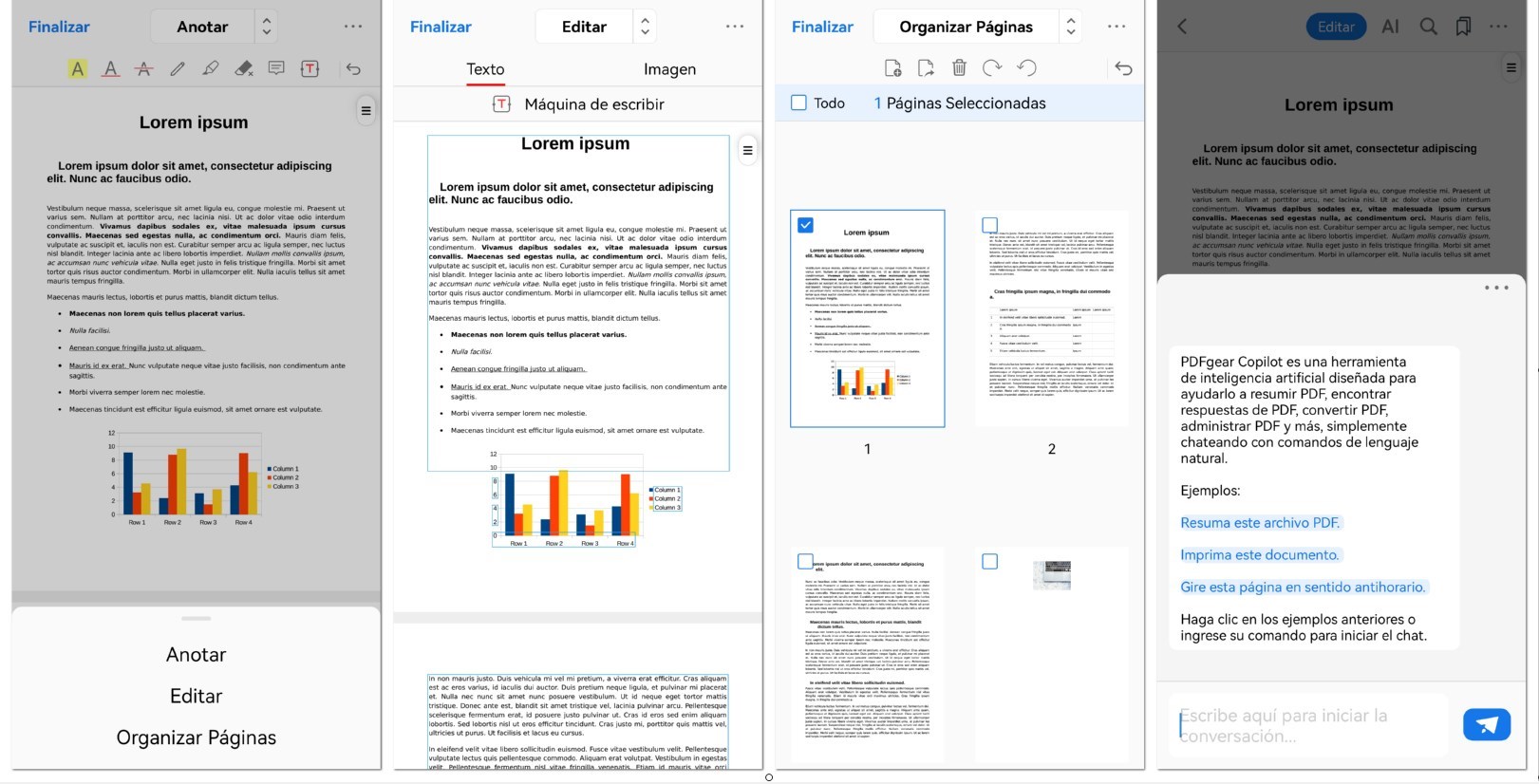 Editor PDFgear para Android