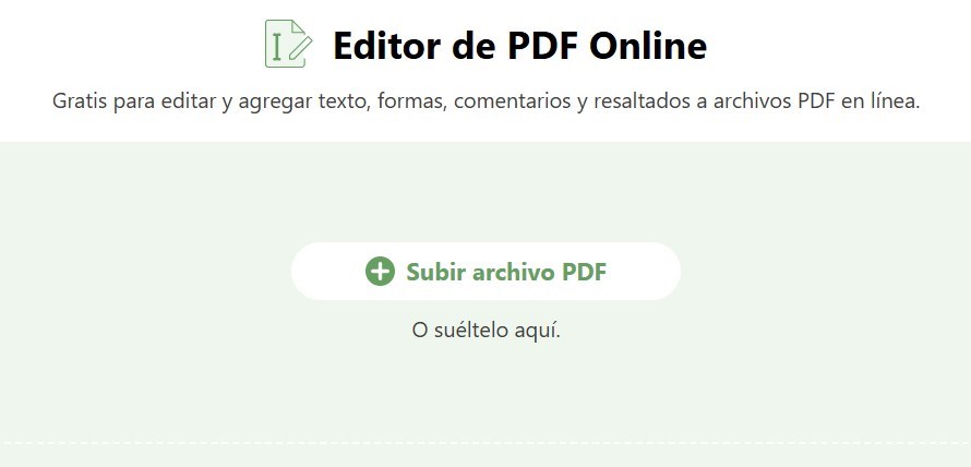 Abrir PDF en editor en línea