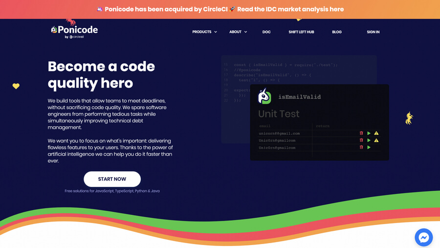 Generador de Código Ponicode